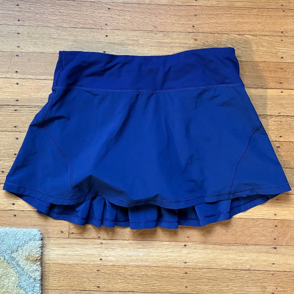 Lululemon Skirt Navy Blue Pleated Size 4